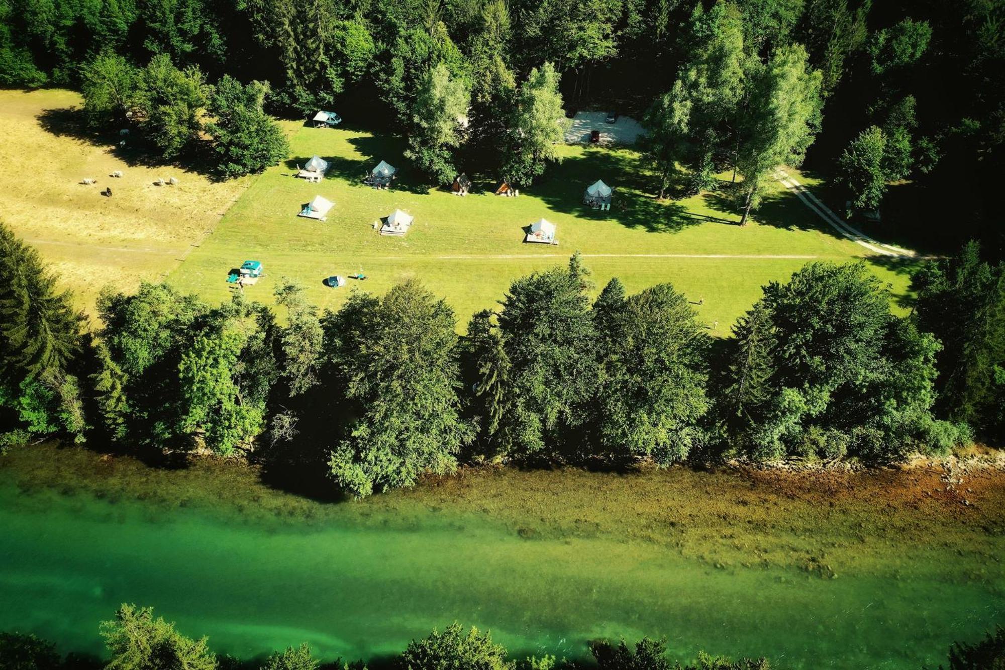 Eco River Camp - Pitches Radovljica Bagian luar foto